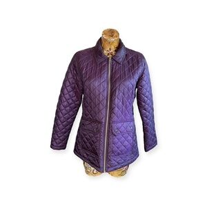 Weatherproof jacket purple small zip front